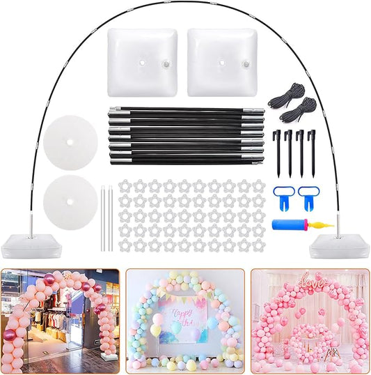 Chamvis Balloon Arch Kit, 9FT Height & 10FT Width Adjustable Balloon Arch Stand Frame Garland Stand: Wedding Baby Shower B...