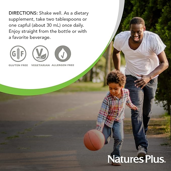 NaturesPlus Liquid Vitamin C - 1000 mg, 8 fl oz - With Lemon Bioflavonoids - Vegetarian, Gluten Free - 8 Servings