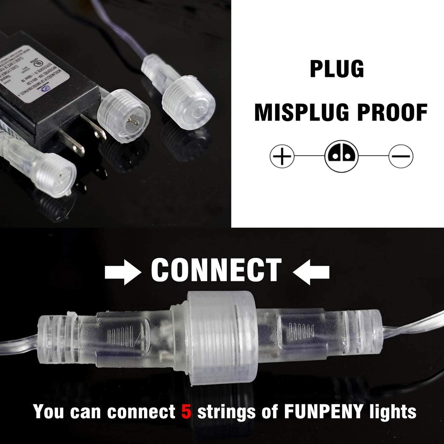 Funpeny Meteor Shower Rain Lights, 288 Led Blue Icicle Christmas Lights, 30Cm, Outdoor Raindrop Holiday Decoration