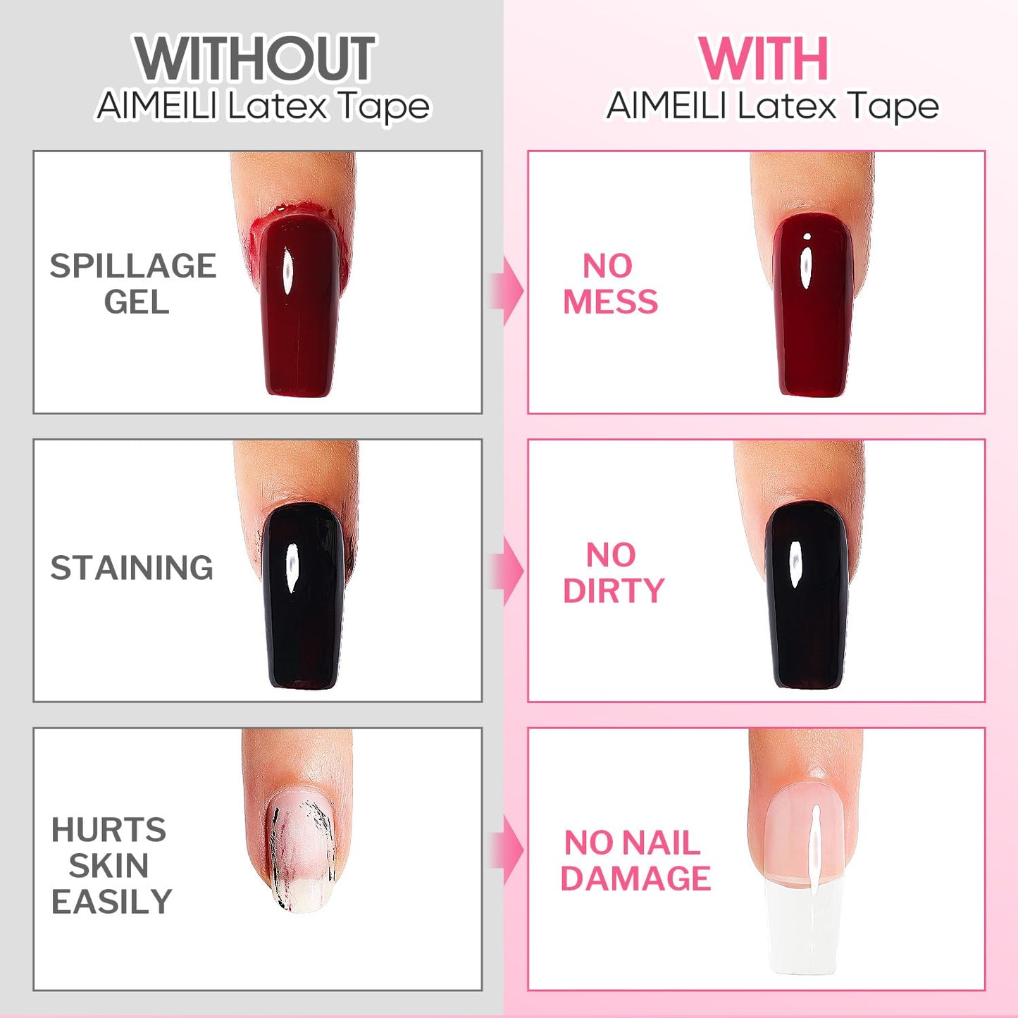 AIMEILI Latex Tape Skin Protector for Nail Art 15 ML
