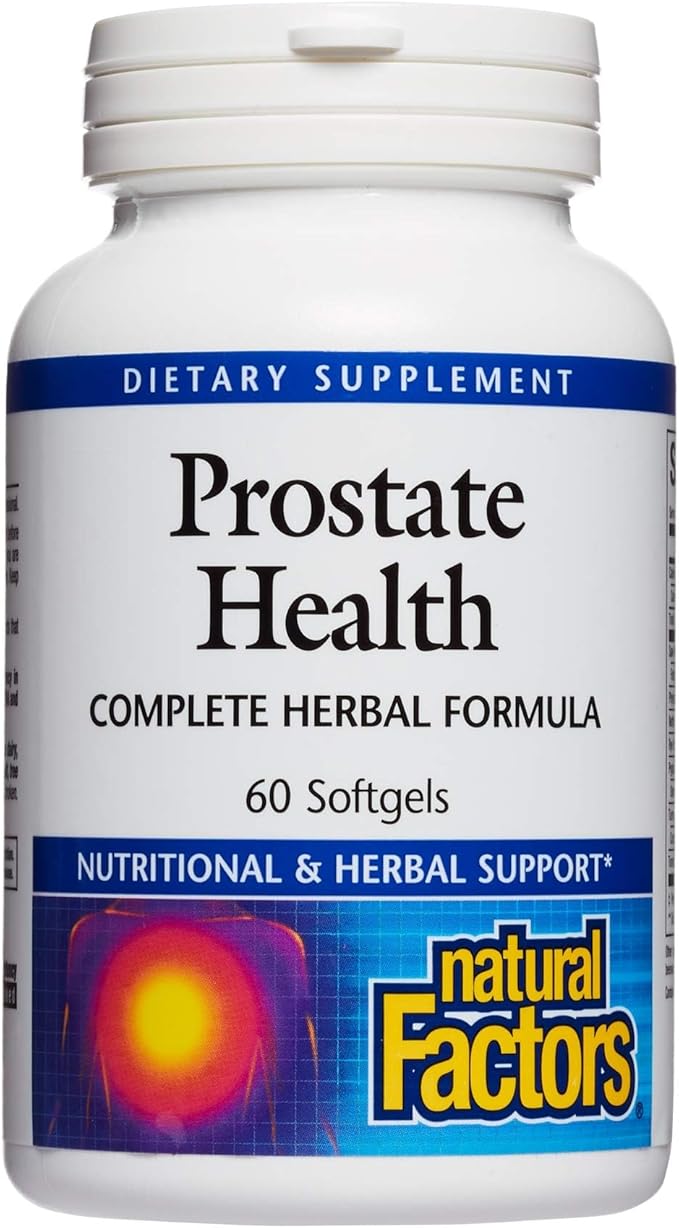 Natural Factors, Prostate Health Formula, Herbal Support for a Healthy Prostate with Saw Palmetto and Turmeric, 60 softgel (60 servings)