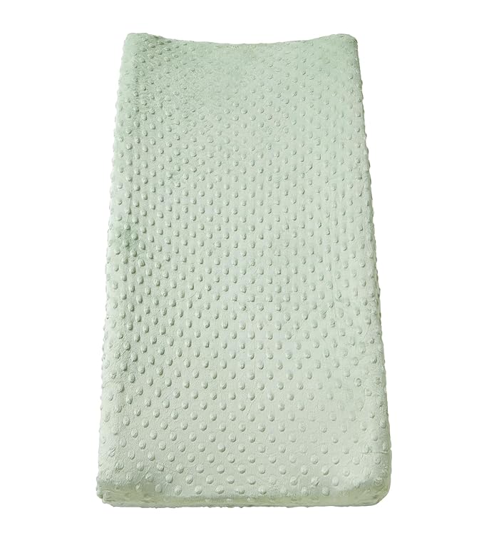 Changing Pad Cover Super Soft Dots Skin-Friendly Breathable Wipeable Changing Table Sheets for Baby Boy and Baby Girl （Bay）