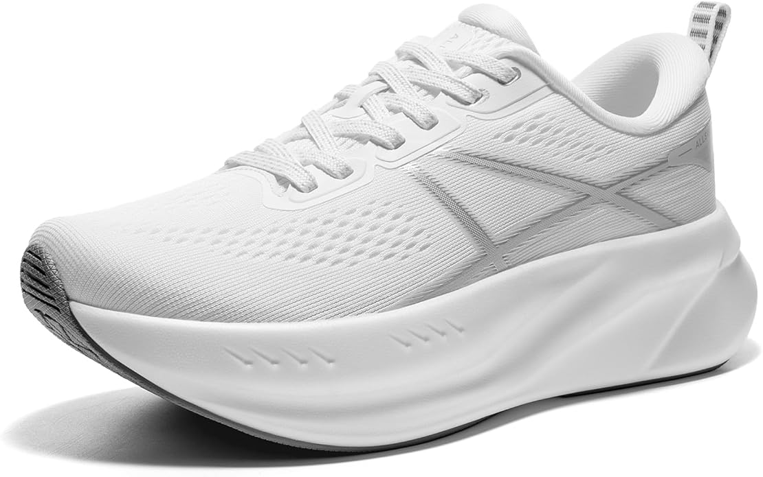 ALLSWIFIT Women's Road Running Shoes Cushion Tennis Shoes Non-Slip Comfortable Lightweight Gym Workout Athletic Arch Suppo...