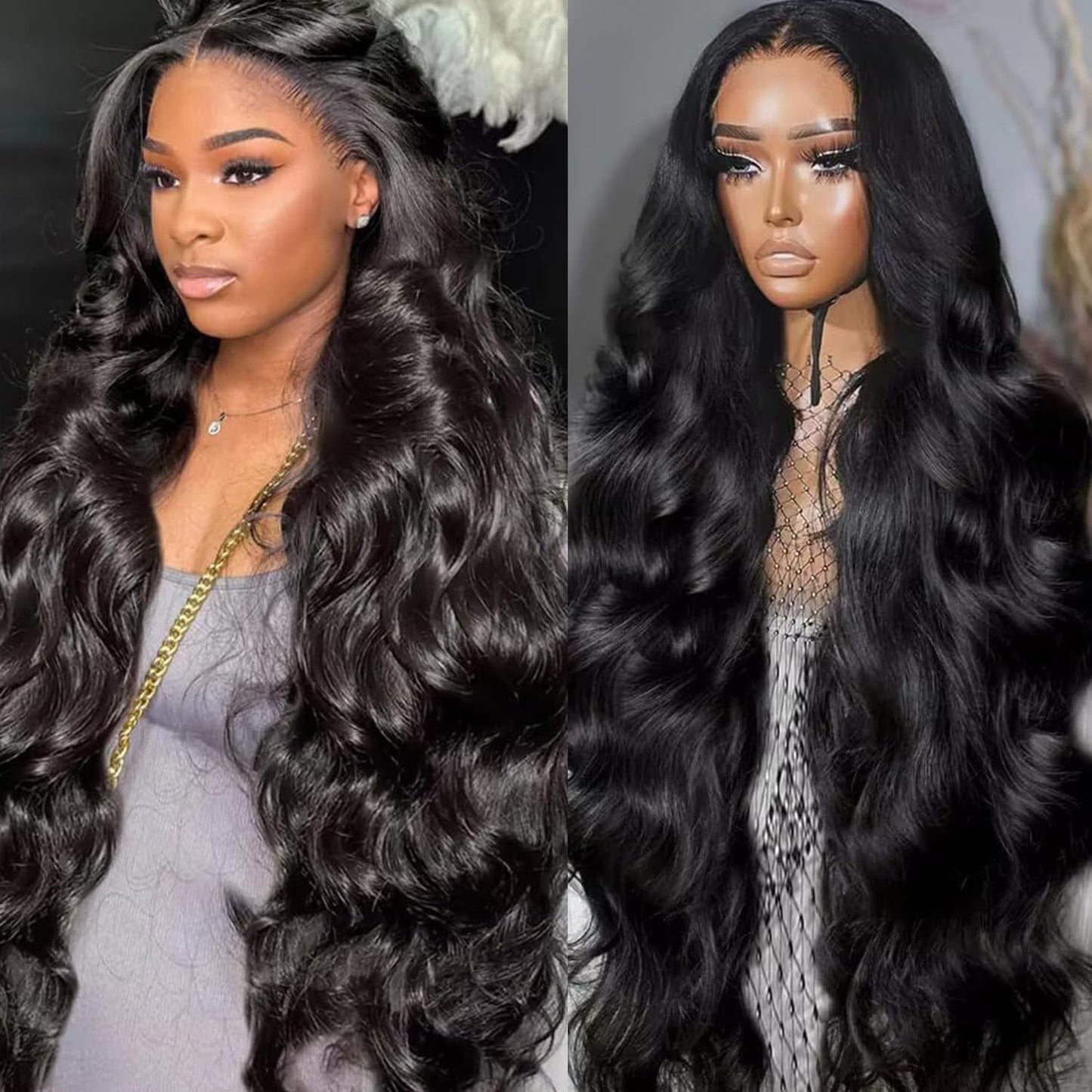 13x6 Body Wave Lace Front Wigs Human Hair Pre Plucked 180% Density HD Lace Frontal Wig Human Hair For Women Body Wave Wigs With