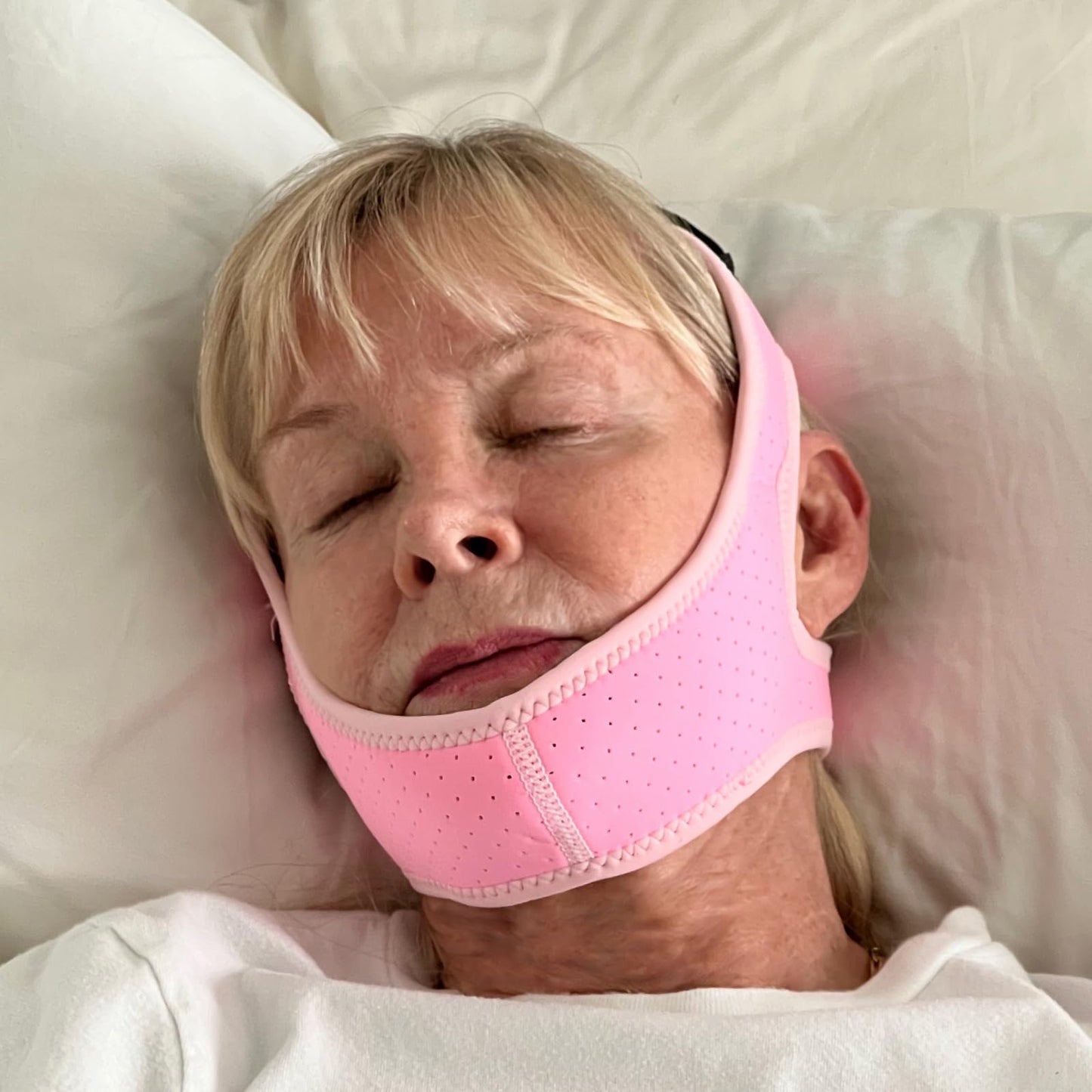 Chin Strap for CPAP Users - Adjustable Snore Stopping Device Face Mask Bandage Keeping Mouth Closed - Anti Snoring Chin Strap for Men and Women Better Sleeping (Green)