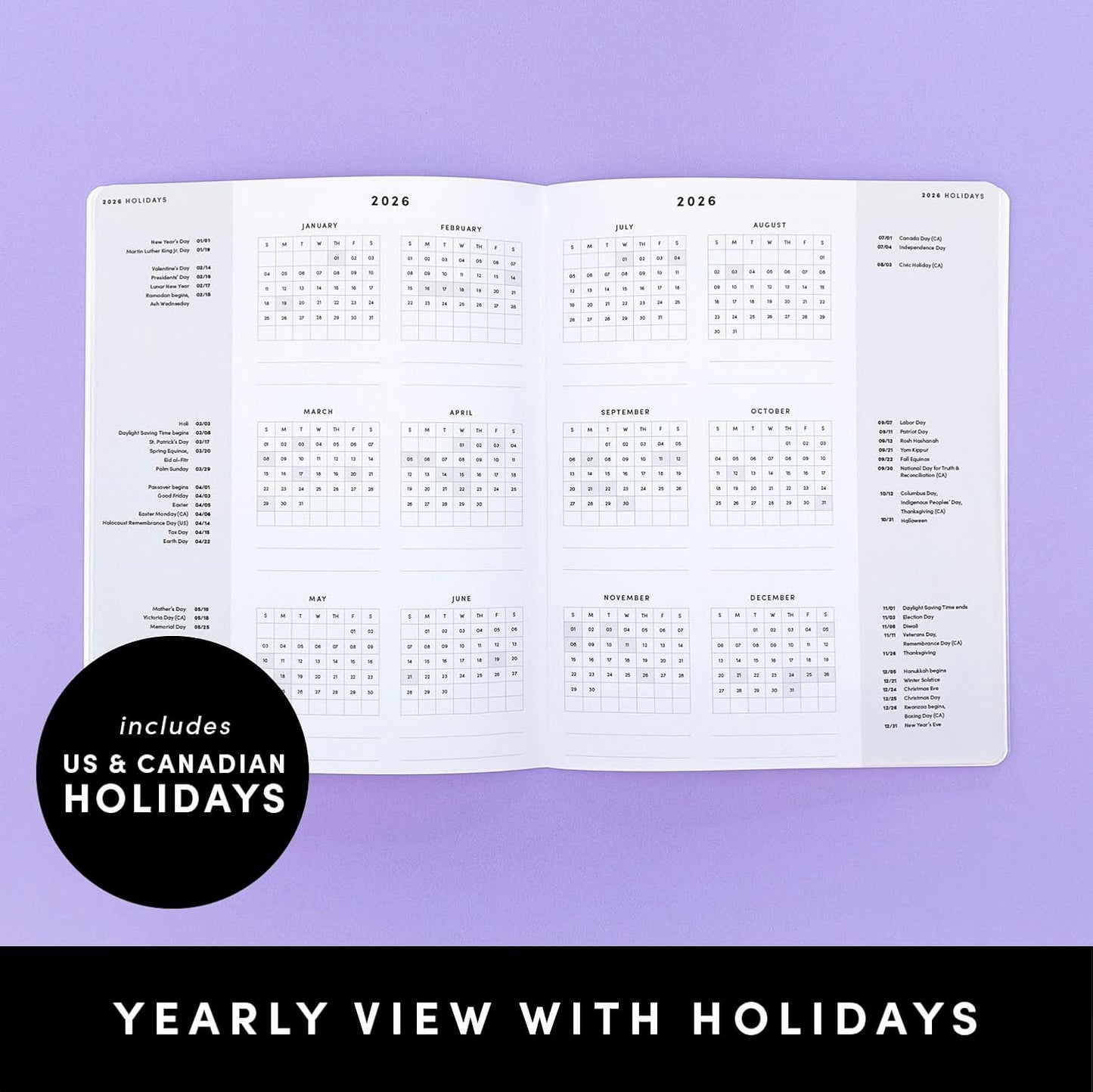 PAPERAGE 2026 Monthly Planner, 12 Months (January 2026 - December 2026), 8 in x 10 in, 2026 Planner with Large Monthly Spreads & Calendar Views, Note Pages, To Do Lists & Trackers, – Cherry Blossom