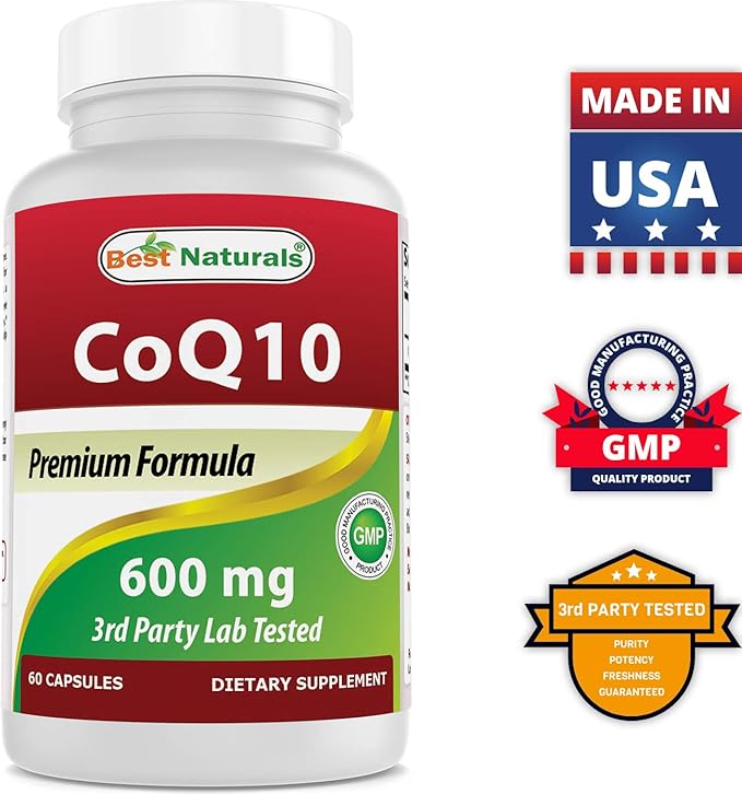 Best Naturals CoQ10 600 mg & Vitamin D3 5000 IU