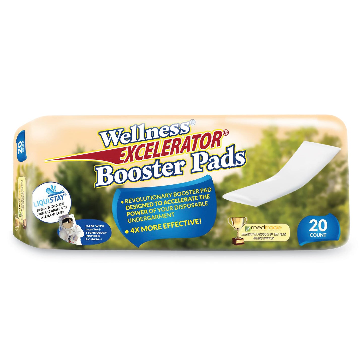 Collections Etc Unique Wellness Excelerator Booster Pads - Set of 20