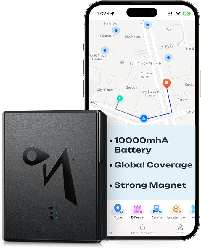 CXK GPS Tracker for Vehicles, Up to 6-Month Battery 4G LTE Car Tracker with Strong Magnetic 90-Day Location History, Globa...