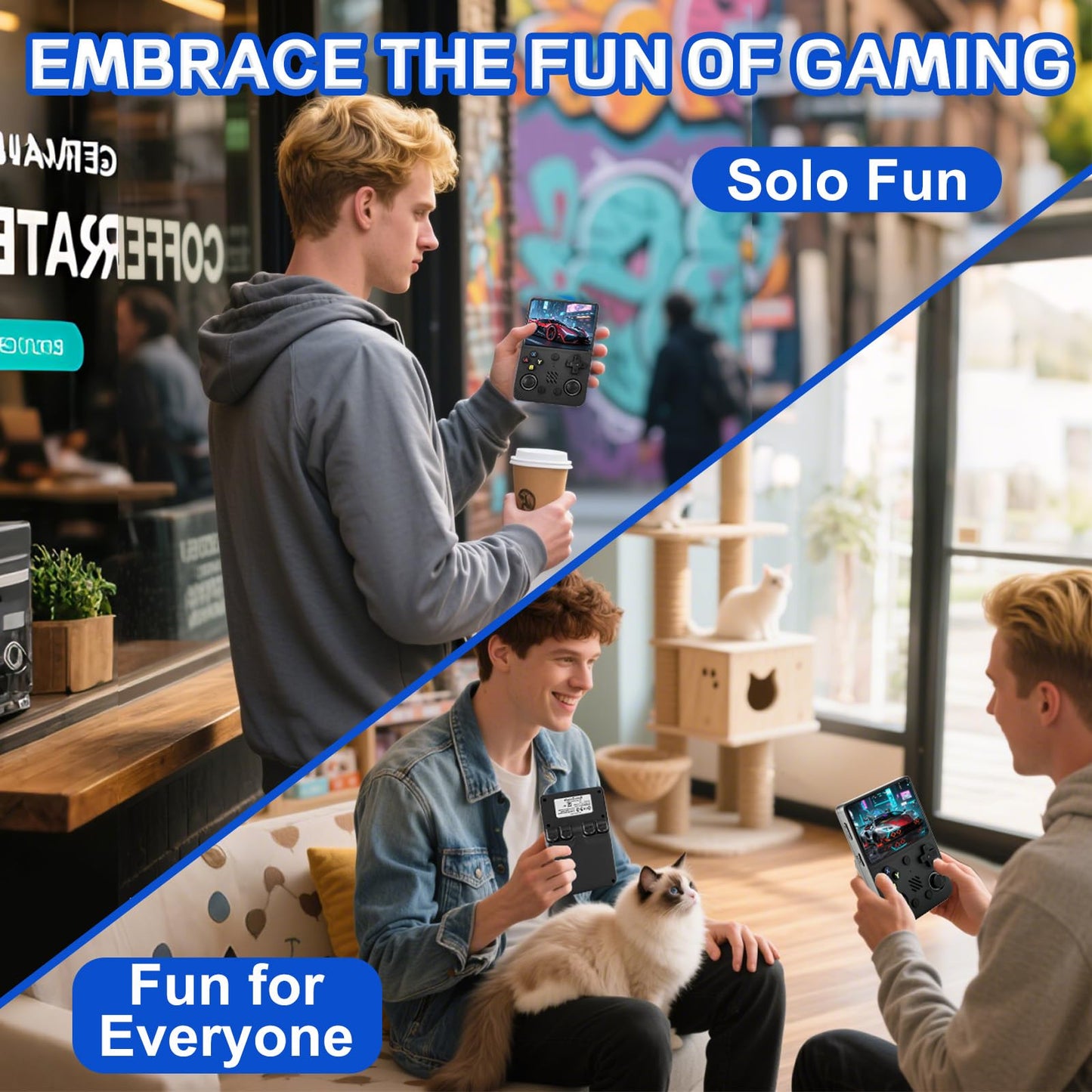 Colourbing RG36PRO Retro Handheld Game Console - Open Source System,3.5"IPS Screen,30,000+ Classic Games,64G TF card, 3000mAh Battery,Portable Gaming Player for Travel,Gift for Teen or Partner -Black