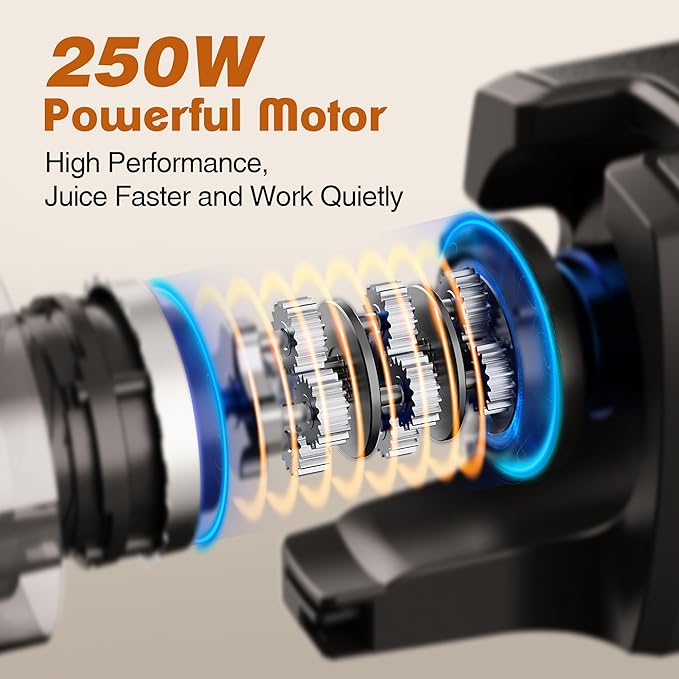 Fretta Juicer Machine, 5.3'' Wide Feed Chute Juicer Machines