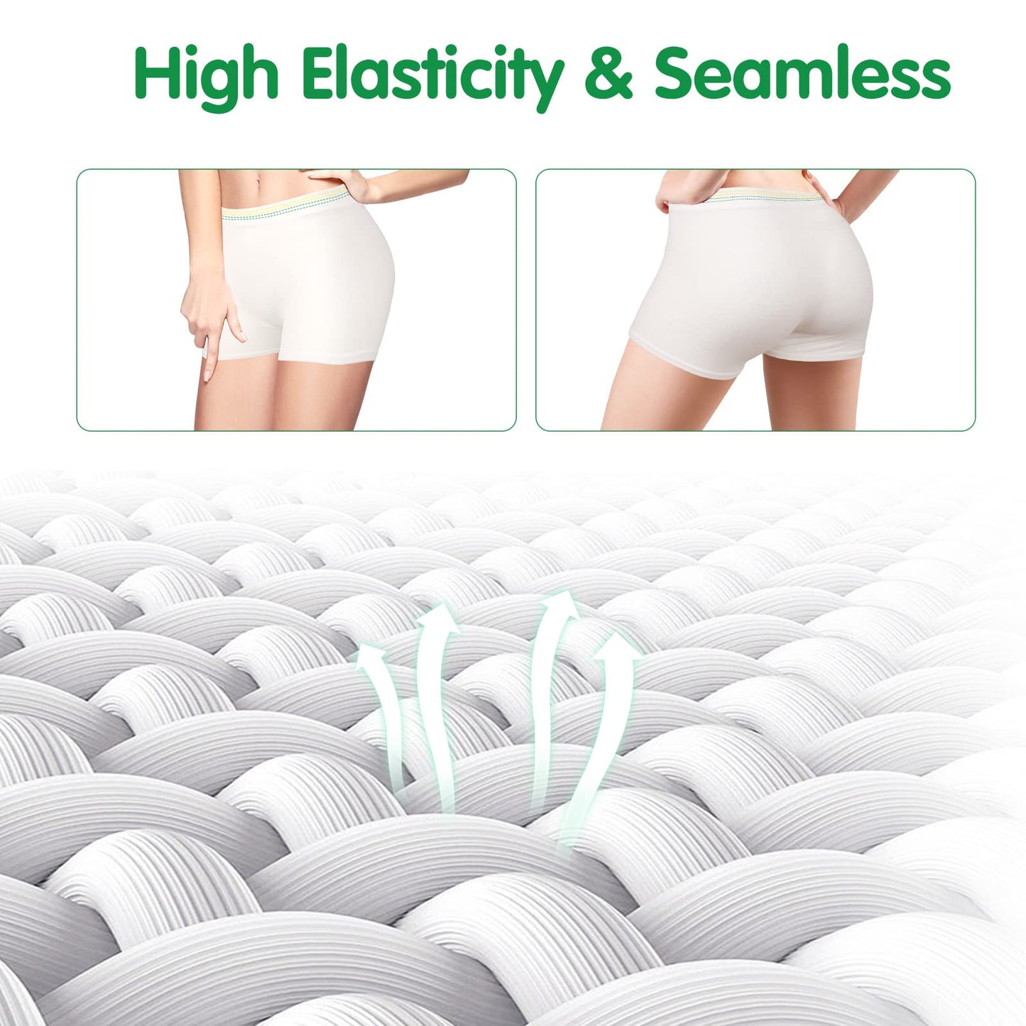 12 Pack Mesh Underwear Postpartum Must Have Hospital Provide Washable Breathable Undies for Delivery, Surgical,Traveling (L/XL(13-39 in)) White