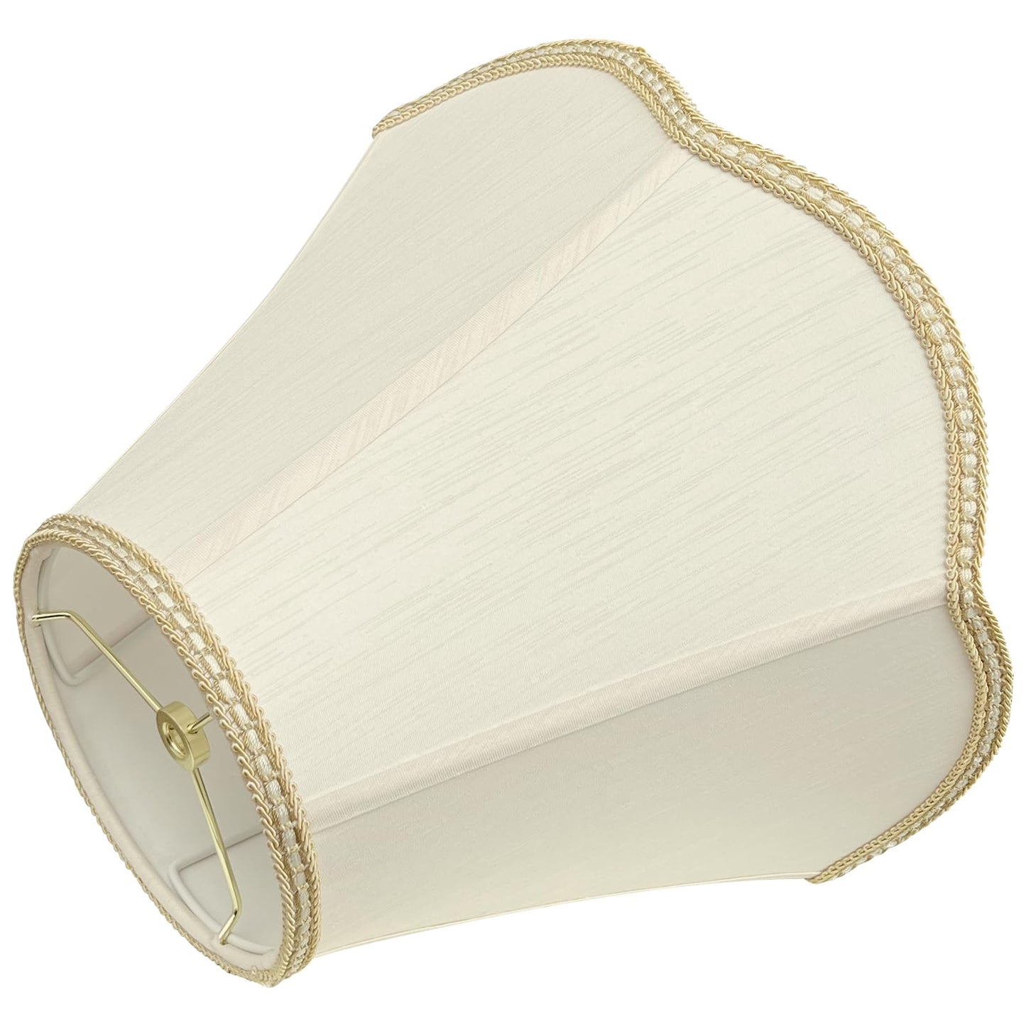 Tootoo Star Small Bell Shaped Lampshade, 6 X 13 X 9.25, Handmade Beige Fabric, Model Sx0214Mh