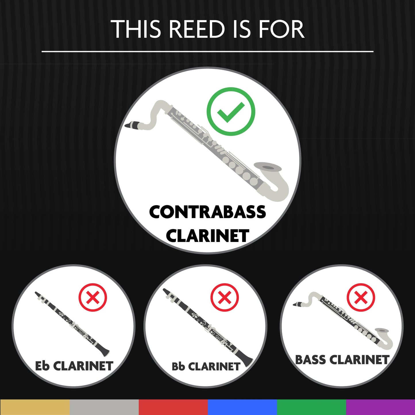 L  Gre Reeds - Contrabass Clarinet Reed, Classic, Strength 3.00 (Bbcb3.00) - Premium Synthetic Woodwind Reed