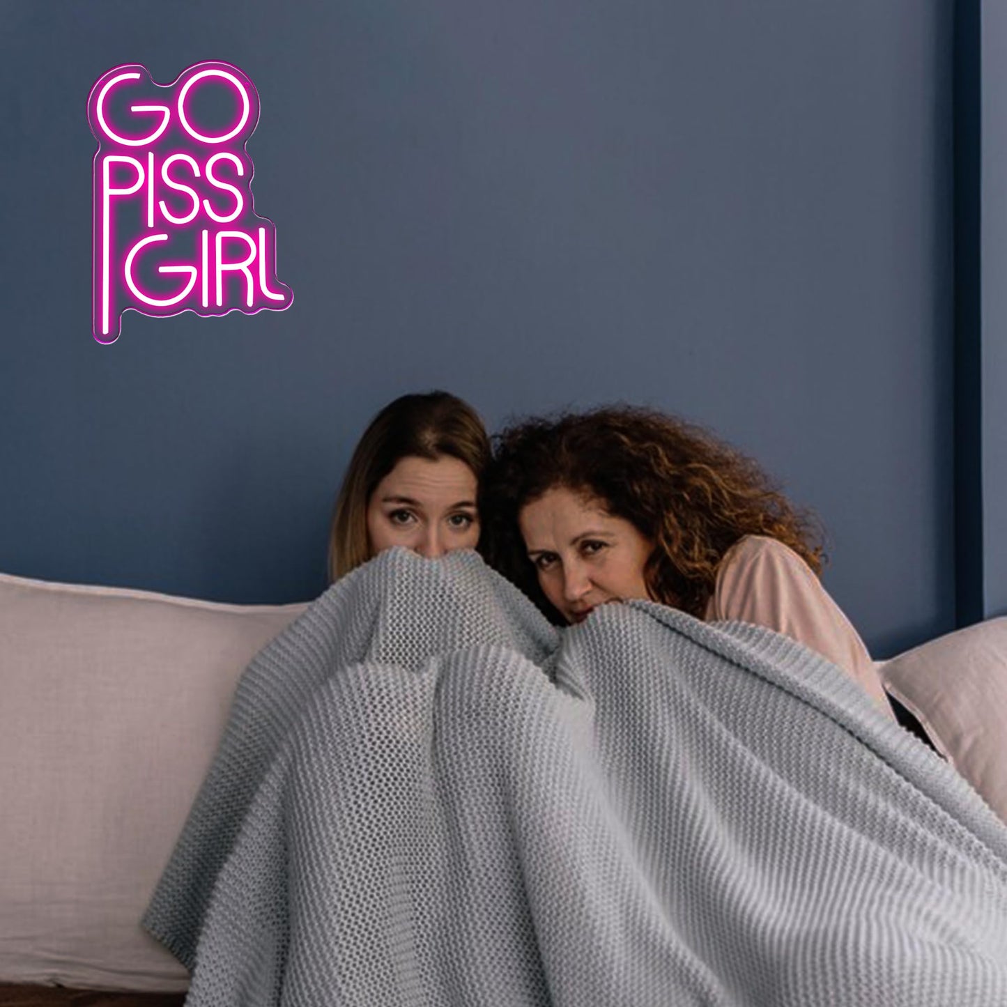 Go Piss Girl Neon Sign Funny Dimmable Led Light Up Sign Pink Aesthetic Pop Culture Wall Decor For Dorm Room  College Apartment  Bathroom  Party  Birthday Gift  Usb Powered(14.5 * 10.6In)