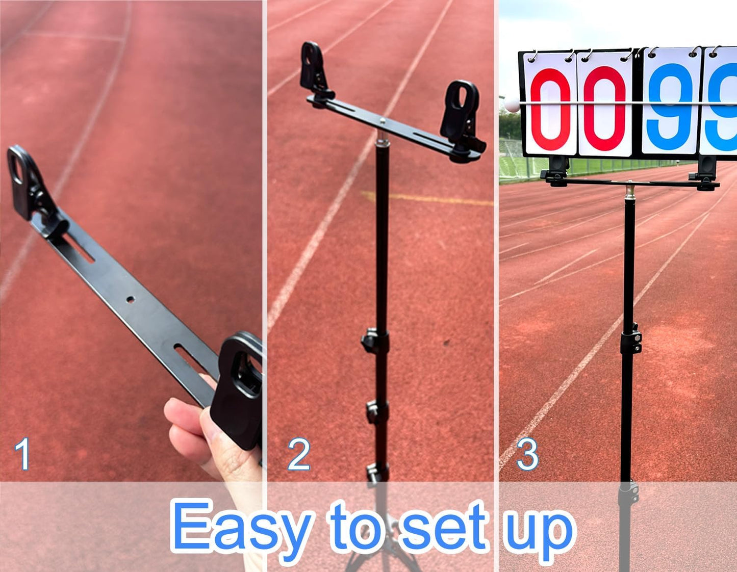 Purple River Portable Hanging Flip Scoreboard, Score Keeper for Baseball Volleyball Tennis Sports, Suit for Multiple Sports/Games Score Scenarios