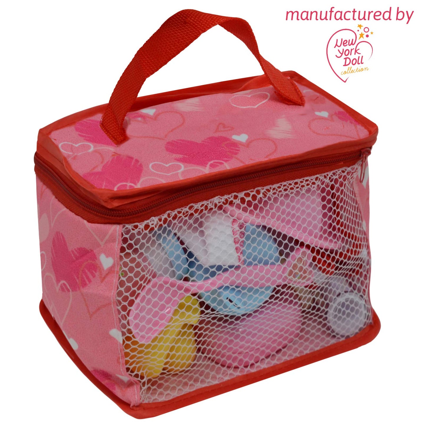 The New York Doll Collection Baby Doll Feeding & Caring Accessory Set in Zippered Carrying Case