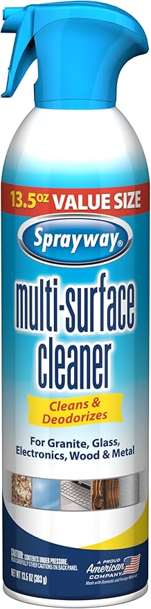 Sprayway Multi-Surface Cleaner, 13.5oz, Pack of 6 | All-Purpose Cleaner for Granite, Glass, Wood, Metal | Ideal for Cabinets, Appliances, Furniture, Household Hard Surfaces