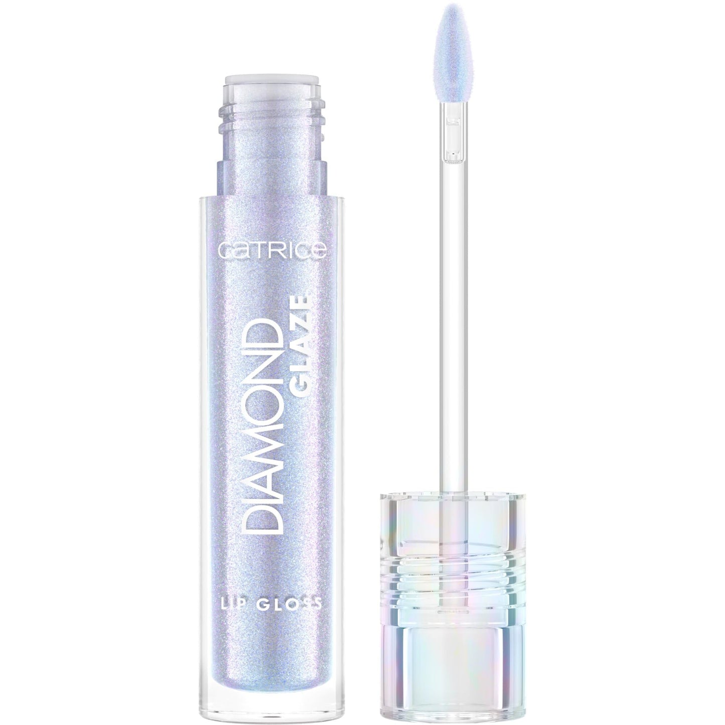 Catrice | Diamond Glaze Lip Gloss (010 Bubbles 'N' Troubles) | Holographic, Glittery Shine | Non-Sticky, High-Shine Formula | Ve