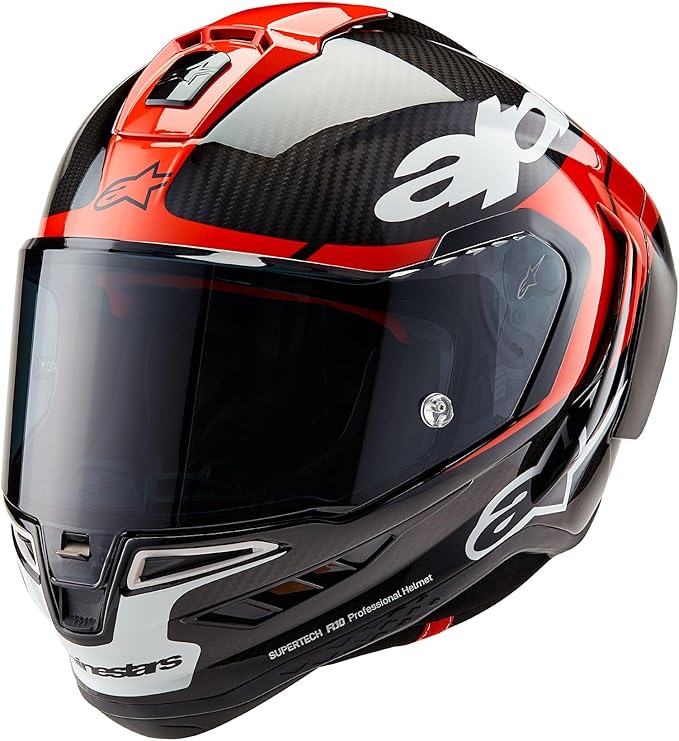 Alpinestars Supertech R10 Element Helmet, Carbon Fiber, Aerodynamic Full-Face Design, Ventilation & Safety, DOT & ECE Cert...