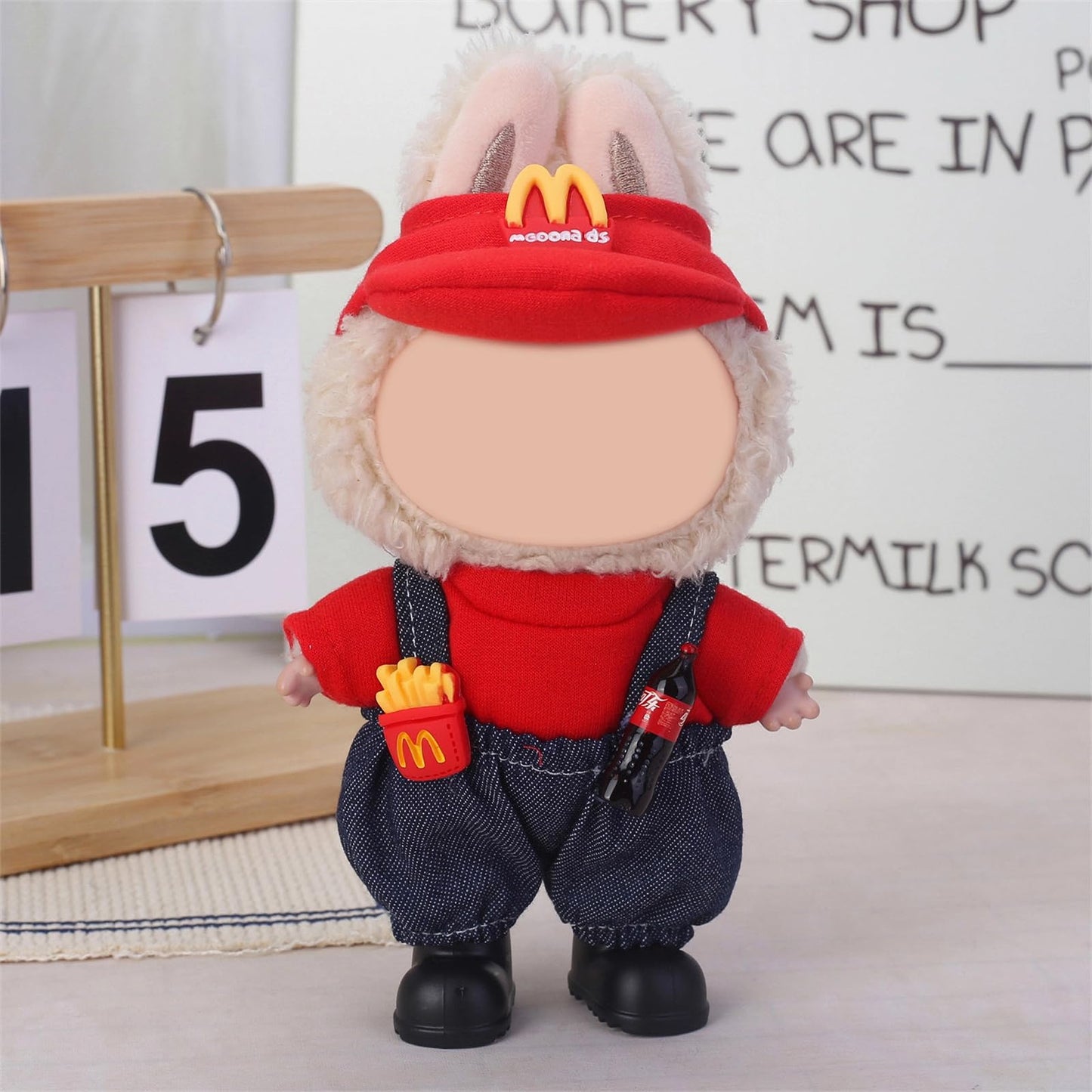 6 Pack Doll Clothes for 17 cm Doll, Exquisite Luxury Designer Outfits with Hats & Accessories, Cute Doll Clothing Set Suitable for Dress up Unique Style (No Dolls)