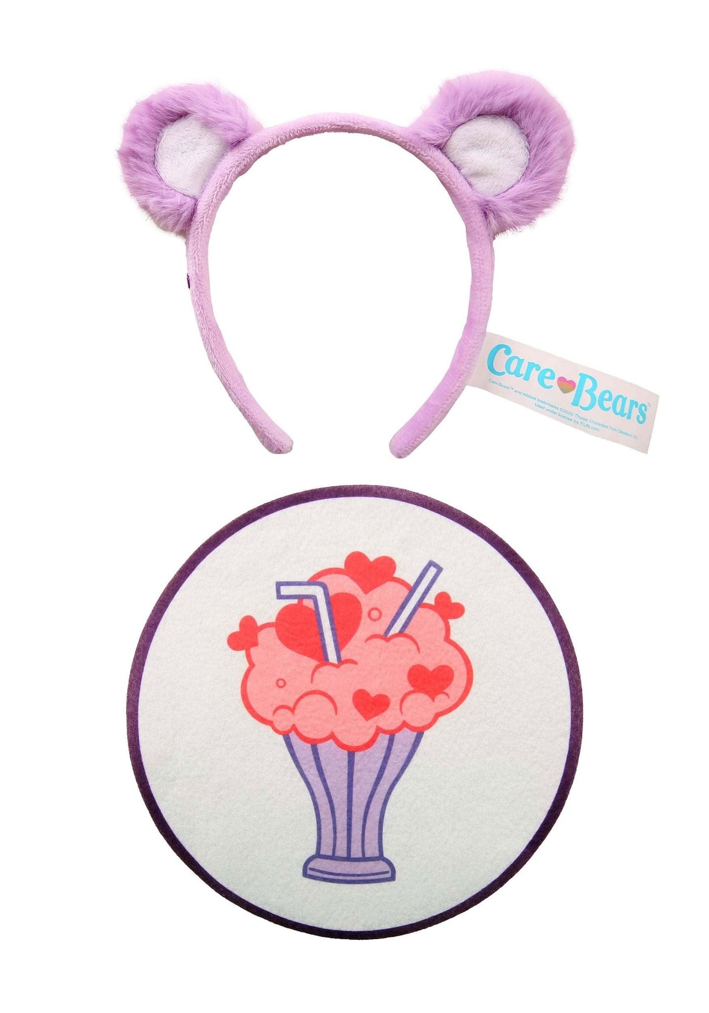 Care Bears Share Bear Ears & Patch Costume Kit for Adults with Headband & Iron-On Patch Accessory Set ST