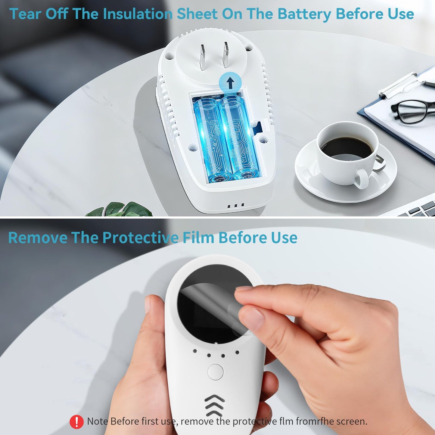 5-in-1 Carbon Monoxide Detectors,Combustible Gas Detector,Plug-in & Built-in Backup Battery,Monitoring CO,Natural Gas,Temperature and Humidity,Clear LCD Screen Sound Light Dual Alarm Detector