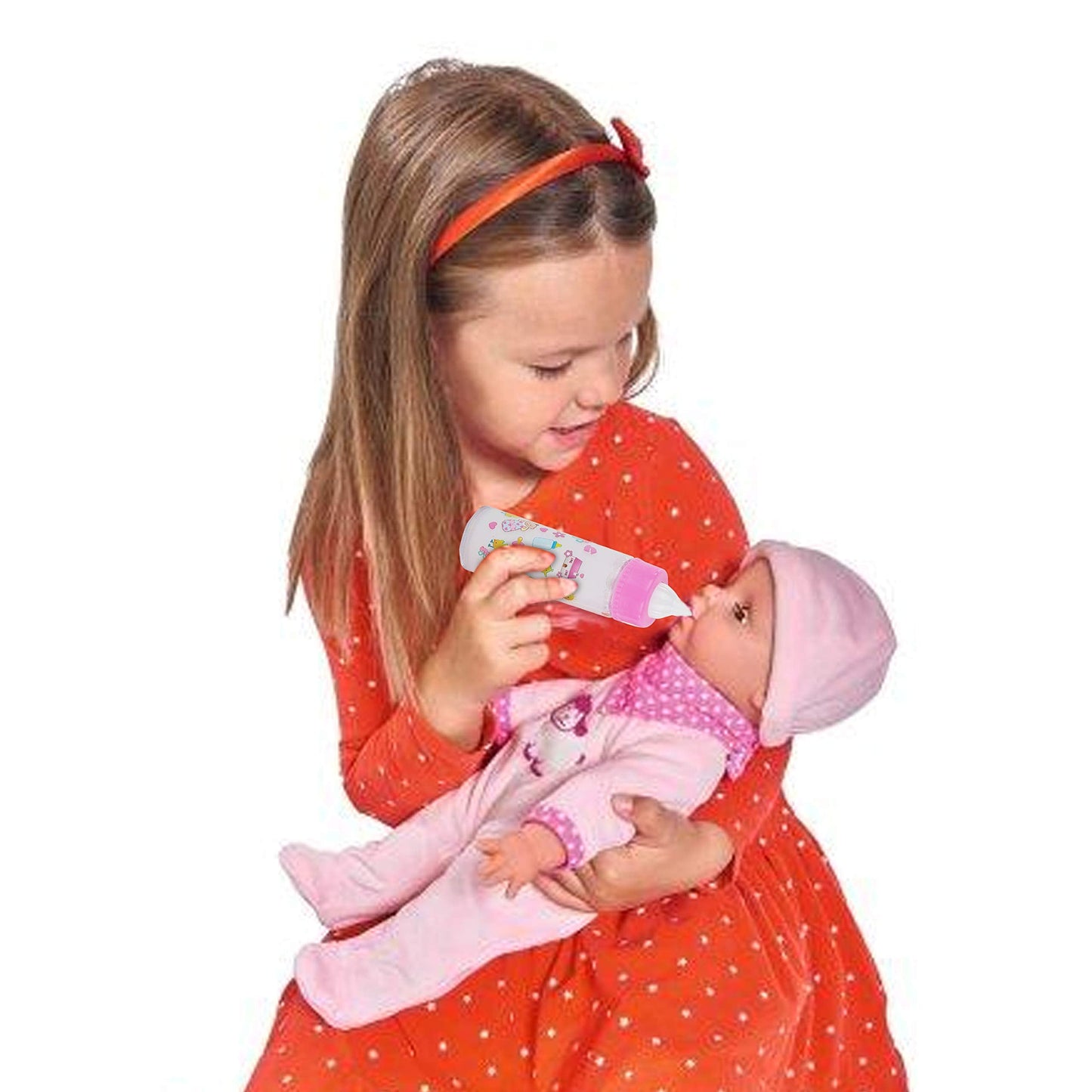 fash n kolor Baby Doll Accessories - 6 Accessories in One Diaper Bag - Magic Bottle - Toys - Doll Care Kit - Gifts