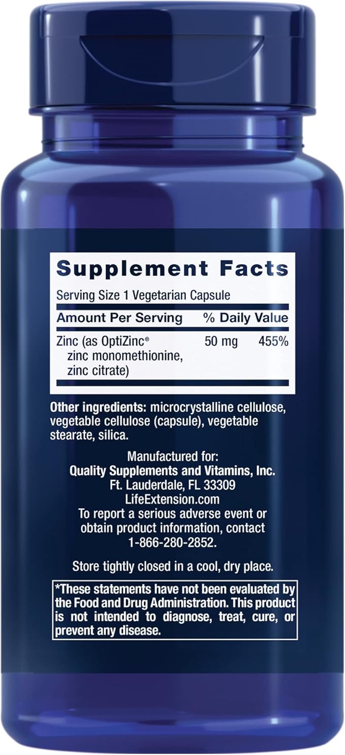 Life Extension Super K, Vitamin K1, Vitamin K2 mk-7, Vitamin K2 mk-4 & Zinc Caps, zinc 50 mg, zinc Citrate, Support The Body's Immune defenses