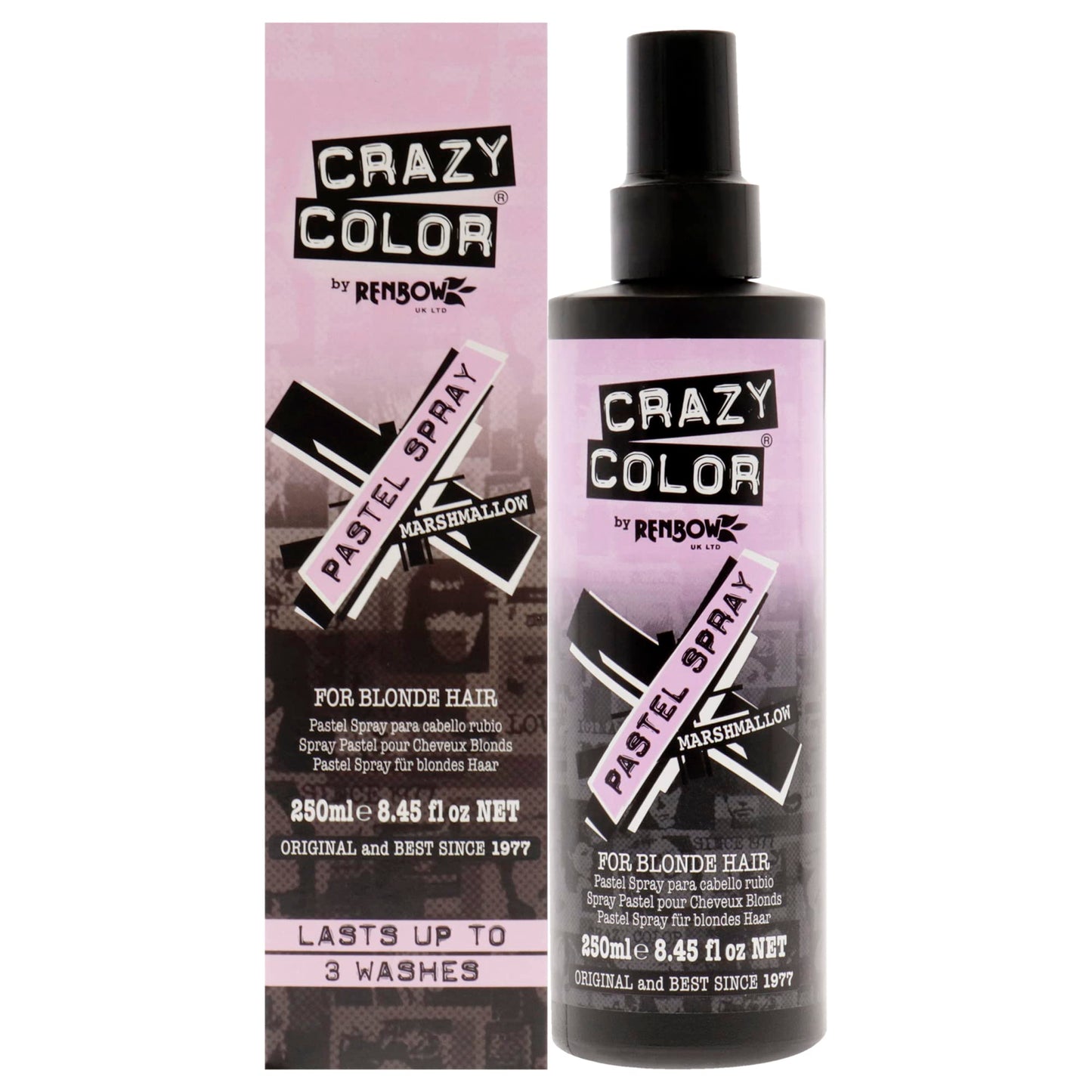 Crazy Color Temporary Colour Care Spray, Marshmallow - 305 ml