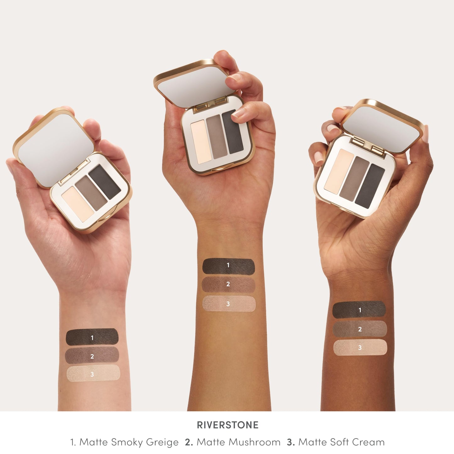 jane iredale PurePressed Eye Shadow Triple Riverstone