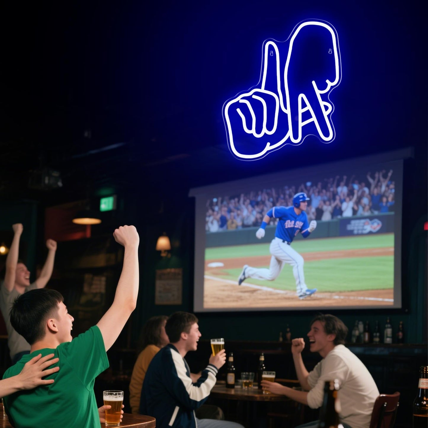La Baseball Neon Sign Dimmable Gesture Los Angeles Neon Lights For Man Cave Baseball Team Logo Led Sign For Wall Decor Bedroom Party Birthday Christmas Gift Fans