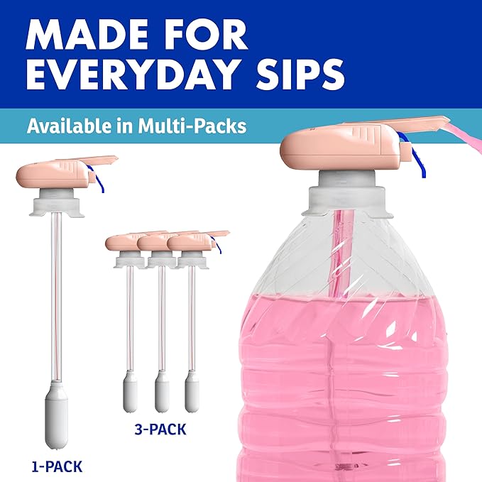 The Magic Tap Automatic Drink Dispenser: Hands-Free Milk, Beverage Dispenser, Drink Dispenser for Fridge Juice, Gifts for Women & Men: 1 Pack Peach