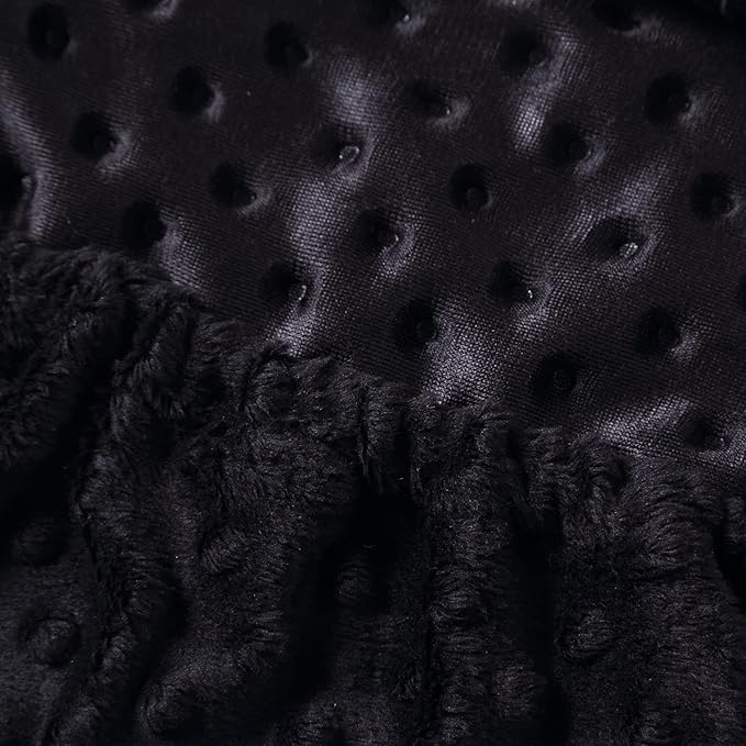 Changing Pad Cover Super Soft Dots Skin-Friendly Breathable Wipeable Changing Table Sheets for Baby Boy and Baby Girl （Black）