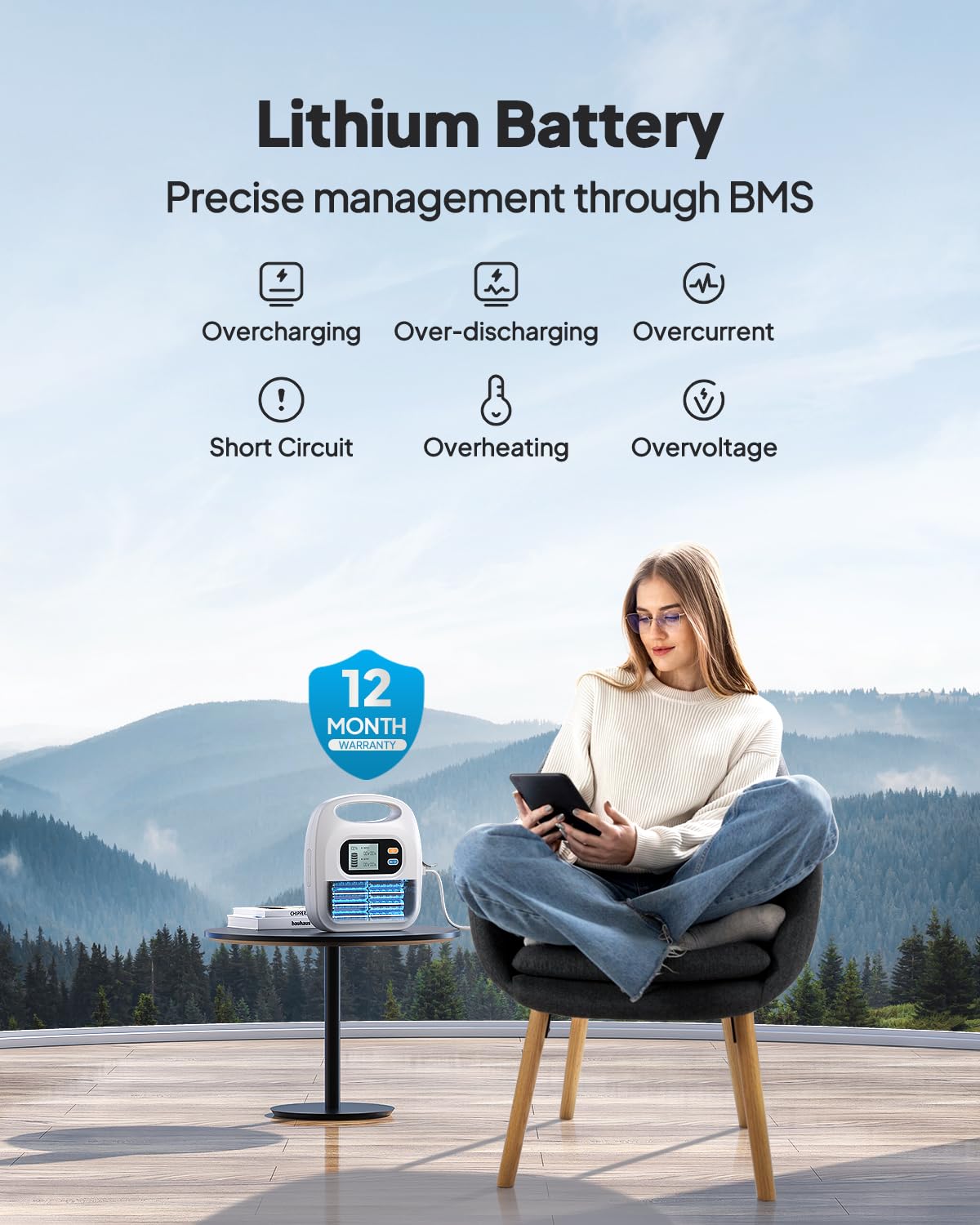 BLUETTI CPAP Battery Backup X30 297Wh Power Supply with Comprehensive Cable Set for ResMed S9, AirSense 10, AirSense 11, AirMini, AirCurve 10, ldeal for Camping & Hurricane Preparedness