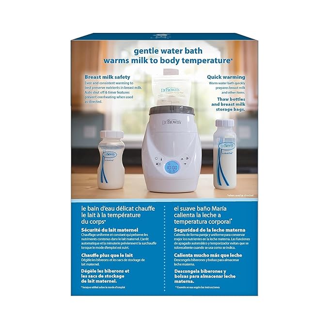 Dr. Brown’s Natural Flow MilkSPA Breastmilk and Bottle Warmer + Breastmilk Storage Bags, 100 Count