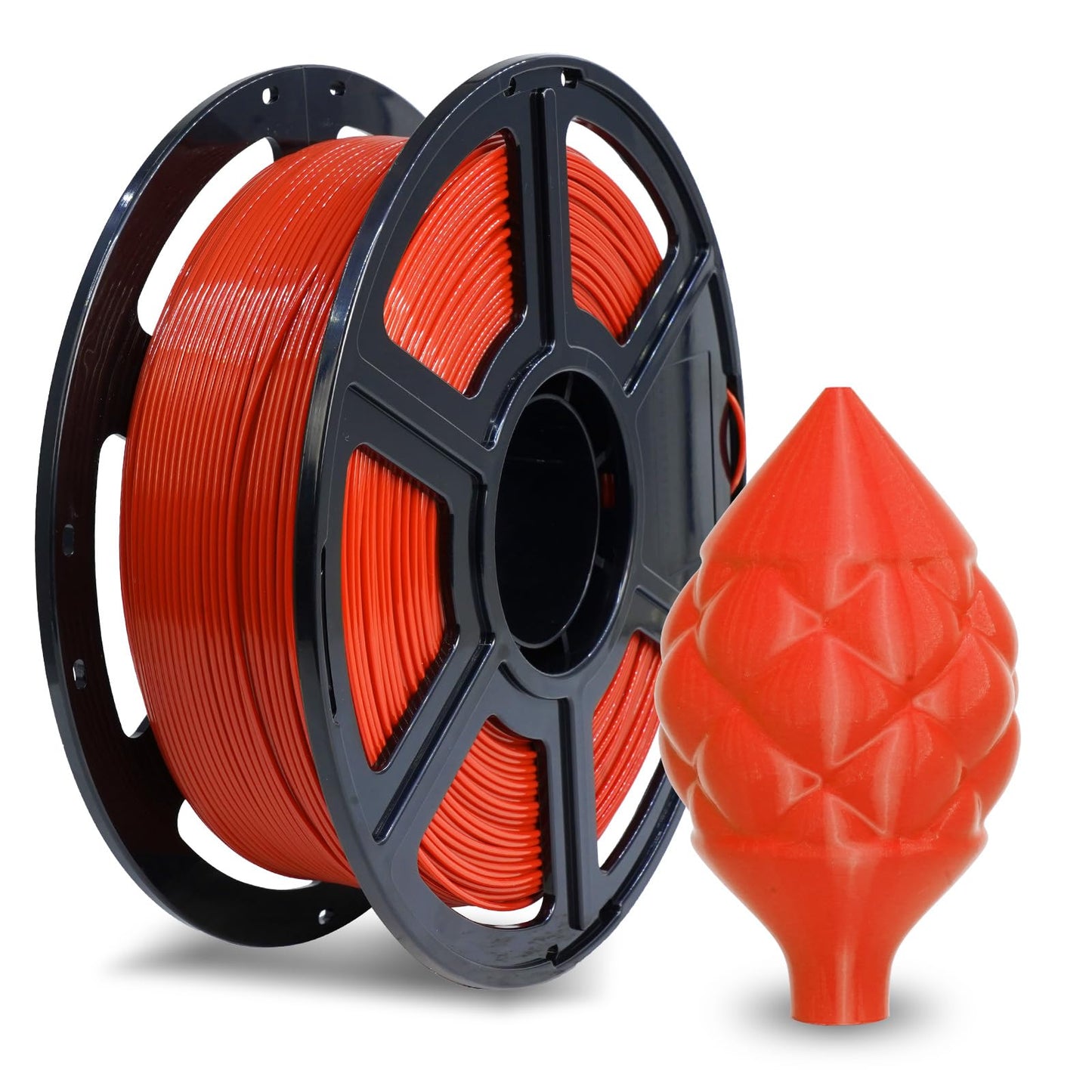 FLASHFORGE ABS Pro Filament 1.75mm Red, 3D Printer Filament 1kg (2.2lbs) Spool-Dimensional Accuracy +/- 0.02mm, Hot Deformation