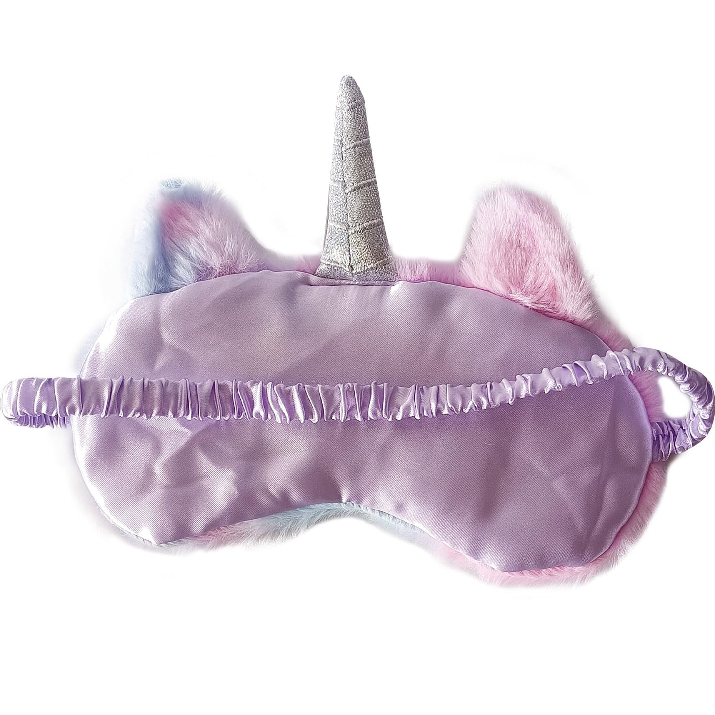 Cute Animal Sleeping Mask Soft Plush Blindfold Cute Rabbit Panda Koala Eye Cover Eyeshade for Kids Teens Girls Women (Purple Horse)