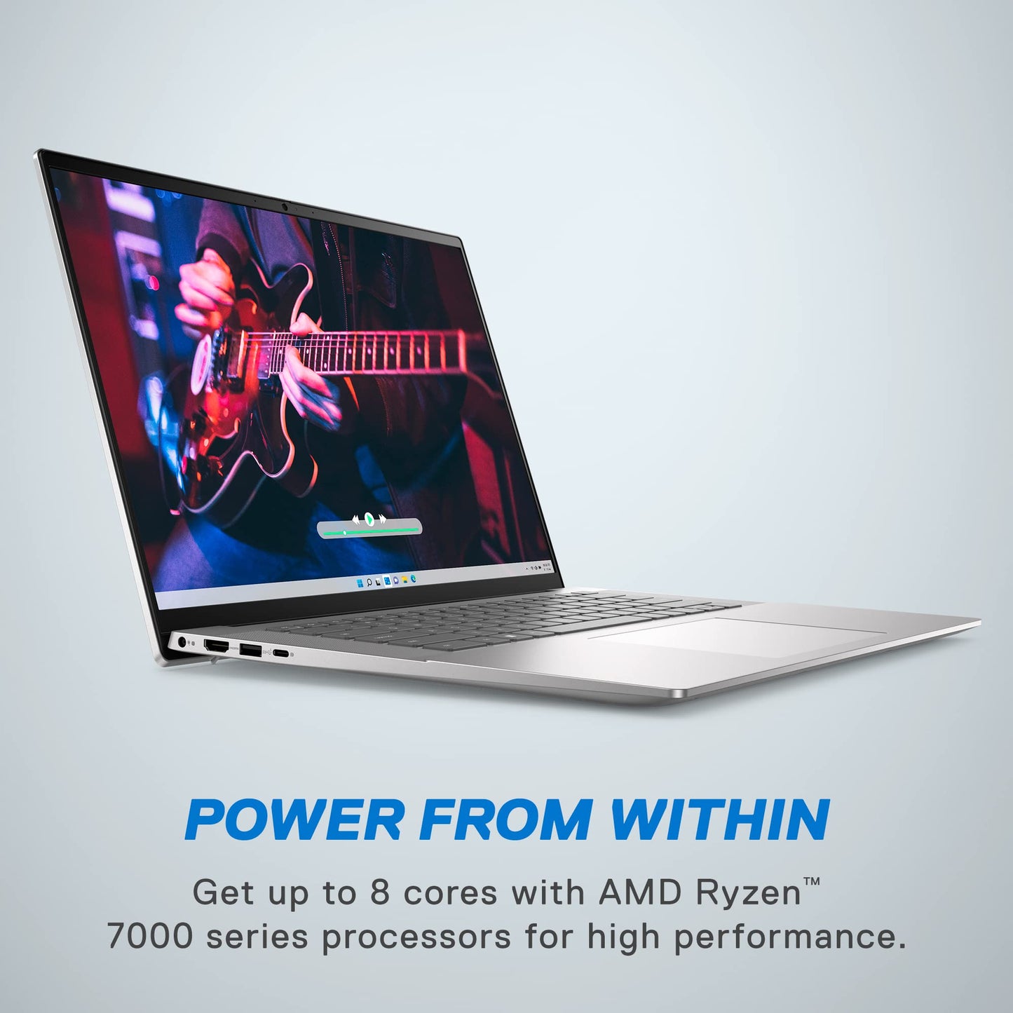 Dell Inspiron 16 5635 Laptop - Amd Ryzen 7-7730U, Qhd 16 Inch, 16Gb Lpddr4X Ram, 1Tb Ssd, Amd Radeon Graphics, Windows 11 Home,