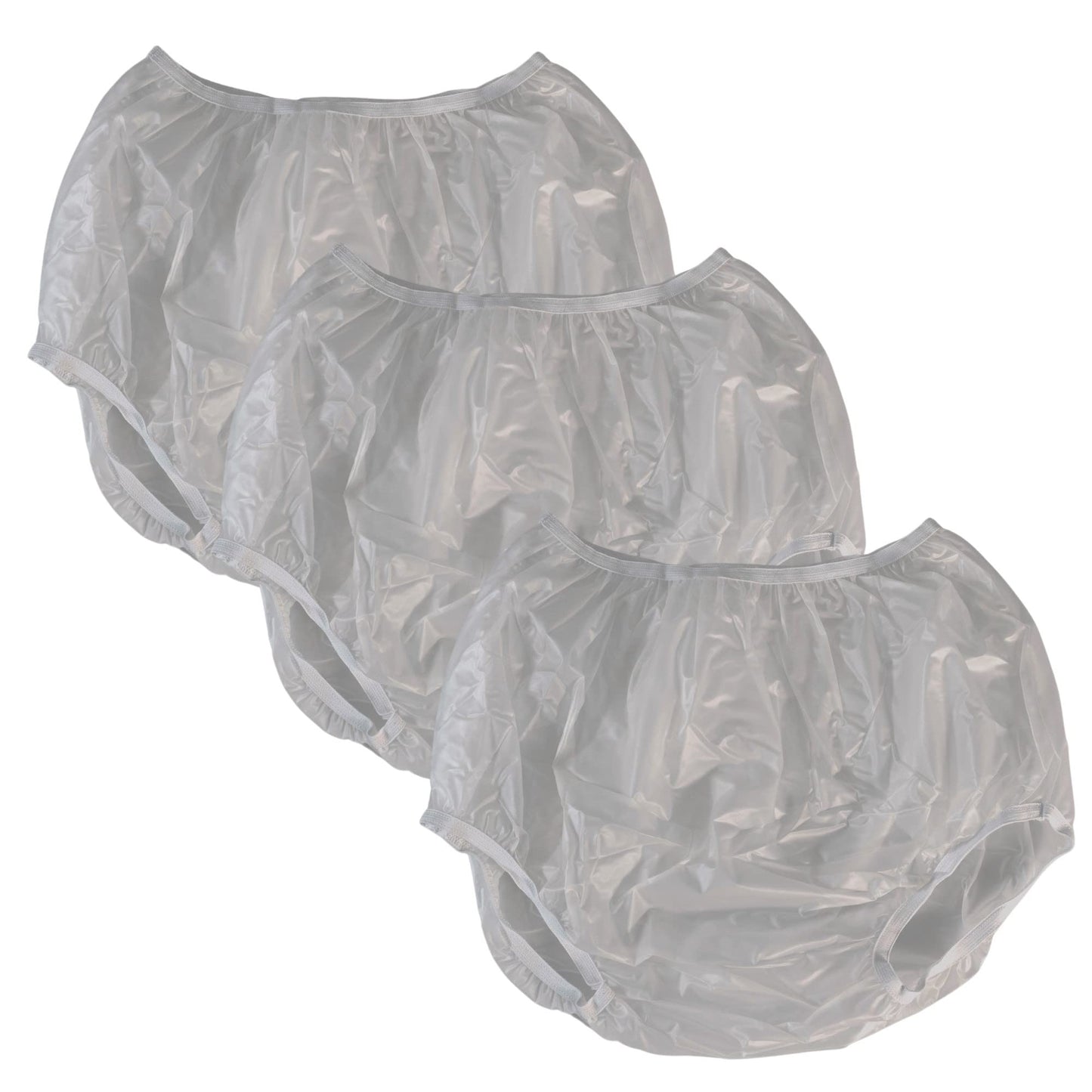 Vakly Adult Vinyl Waterproof Pull-On-Cover Incontinence Pants (This is not a Diaper) Oversized Waterproof Underwear Protection to GO ON TOP of/Together with Diapers & Briefs as a Added Leak Resistance
