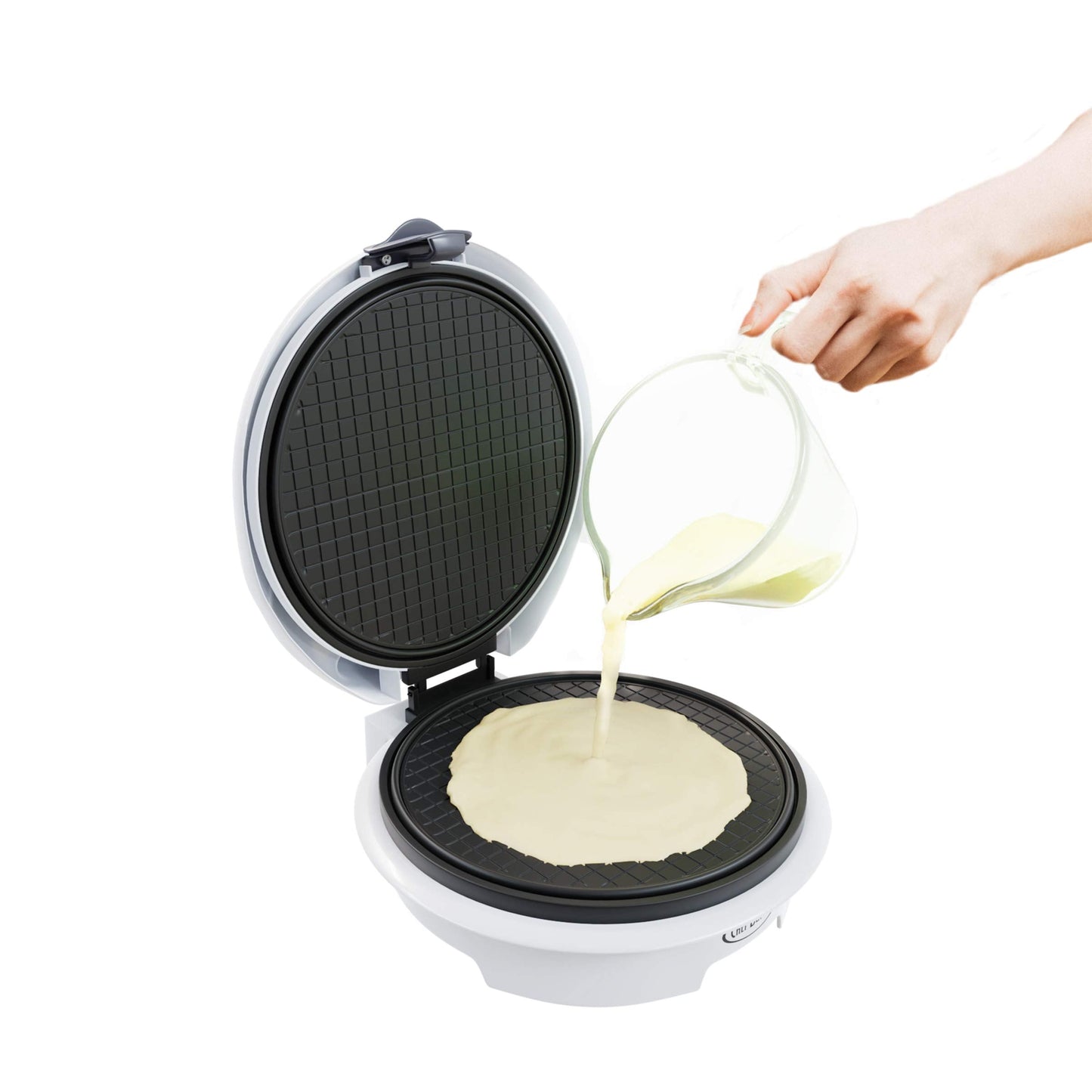 Waffle Cone Maker - Electric Nonstick Waffle Iron with Shaper Cone Included - Small Kitchen Appliances (White)