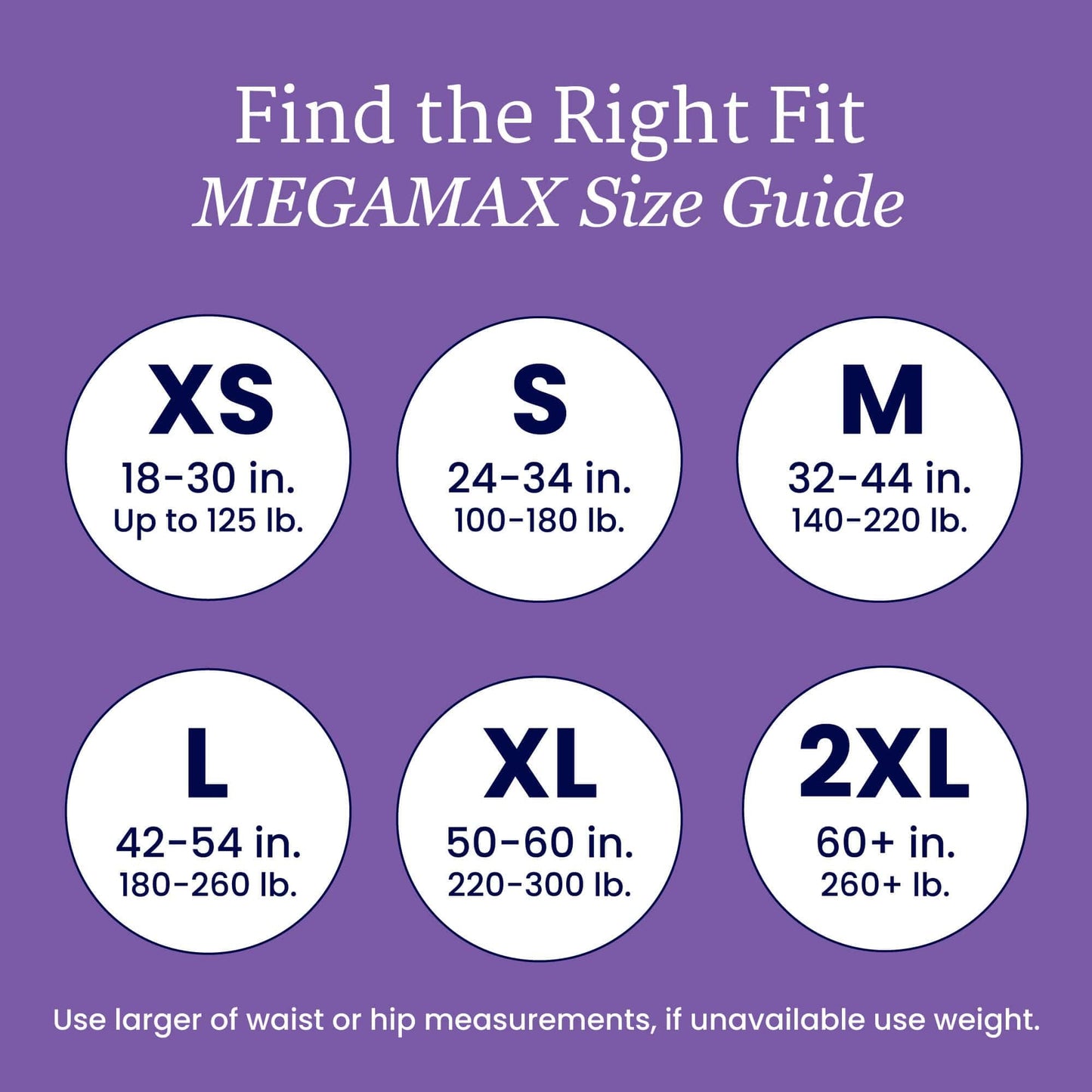 NorthShore MegaMax Adult Overnight Diapers, 12-Hour Tab-Style, Medium, 10 Count Bag, Black, 32-44 inches, Unisex Incontinence Underwear