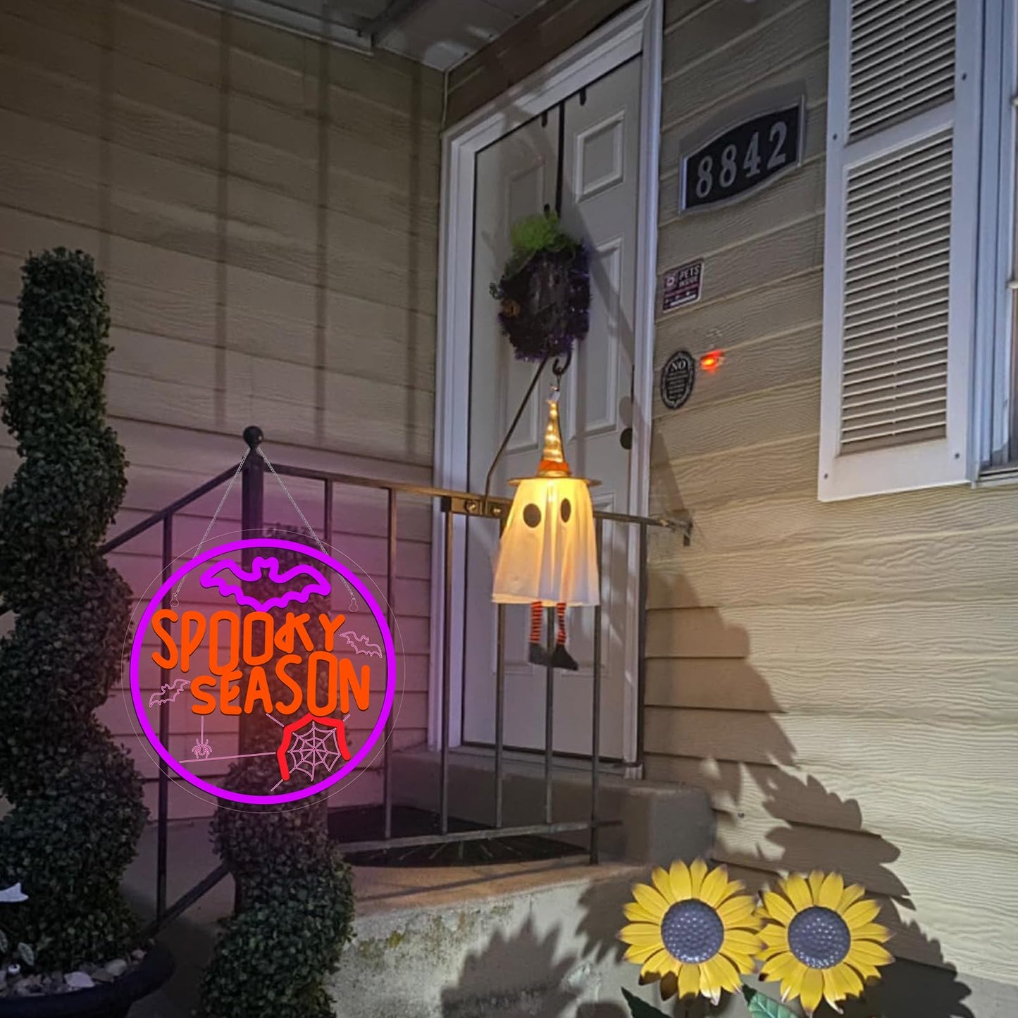 Spooky Season Neon Sign  Led Halloween Neon Light For D?Cor  Halloween Parties  Gift Usb Powered  Dimmable