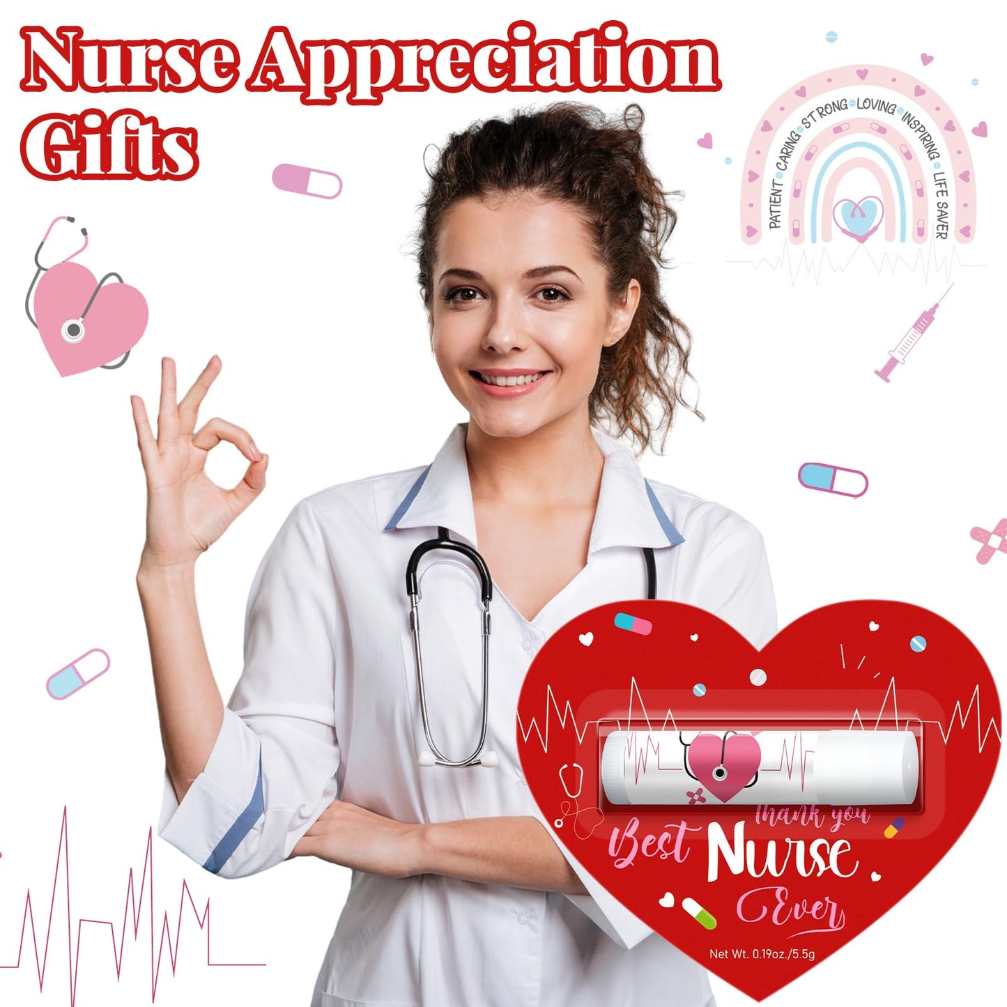 15 Pack Nurses Appreciation Gifts Bulk Lip Balms Christmas Hospital Staff Team Thank You Gifts Best Nurse Ever Fall Thanksgiving
