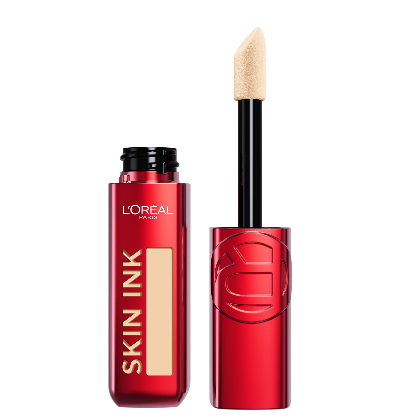 L'Oreal Paris Infallible Skin Ink 2-in-1 Foundation Concealer Hybrid Face Makeup, up to 48HR Transfer-Resistant with Buildable L