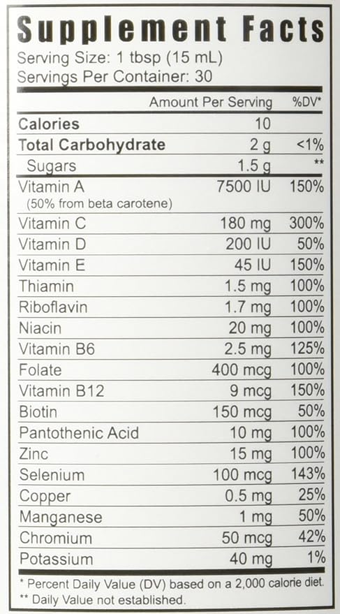Youngevity Bio Fuel - Biometics Liquid Premium Multivitamin Supplement - Complete Daily Nutrition with Antioxidants, Vitamins, Minerals, and Energy Support (30 Servings)