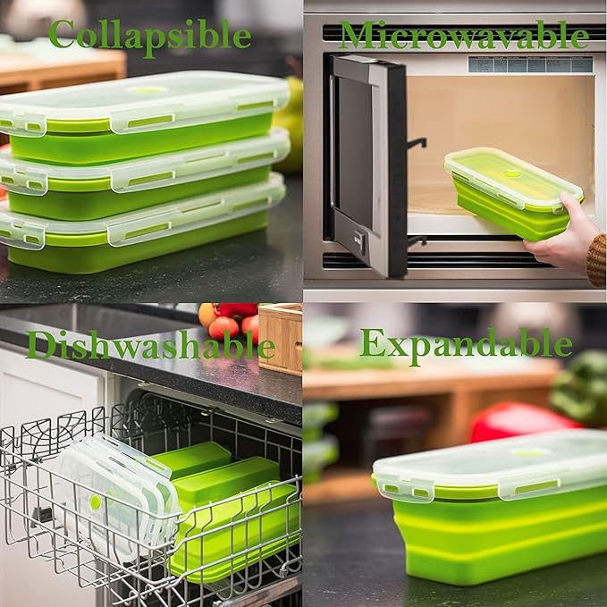 Cutting Board with Collapsible Containers and Graters Bamboo Large