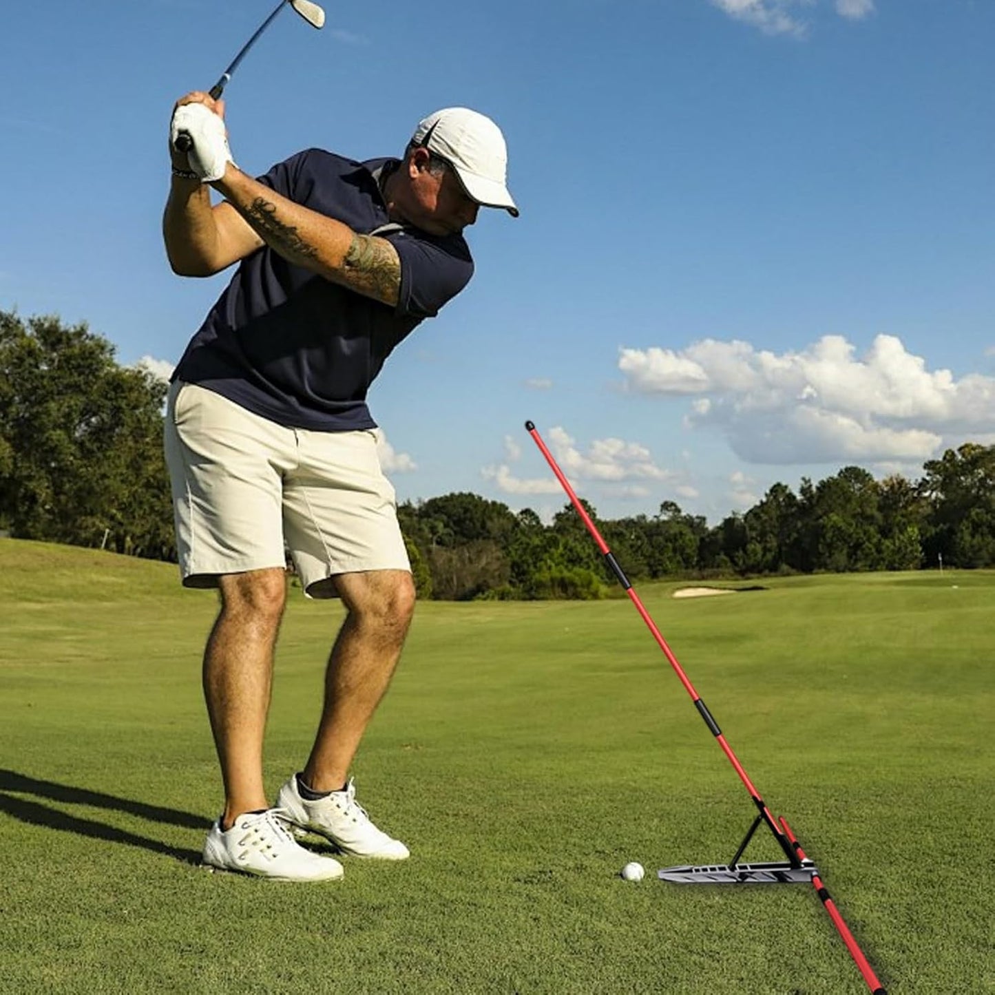 Golf Training Rods - Lightweight, Multi-Purpose Swing Alignment Tool, Portable Practice Accessory, Precision Enhancer | Sport Trainer Gear for Giift Choice On Father's Day Or Thanksgiving, Outdoor