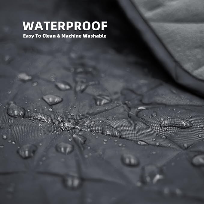 Outdoor Waterproof Blanket, Foldable Fleece Stadium Blanket for Outdoor Sports Event, Camping, Concerts, Car, Pet, Picnics - Windproof, Wearable, Machine Washable 80" x 58"