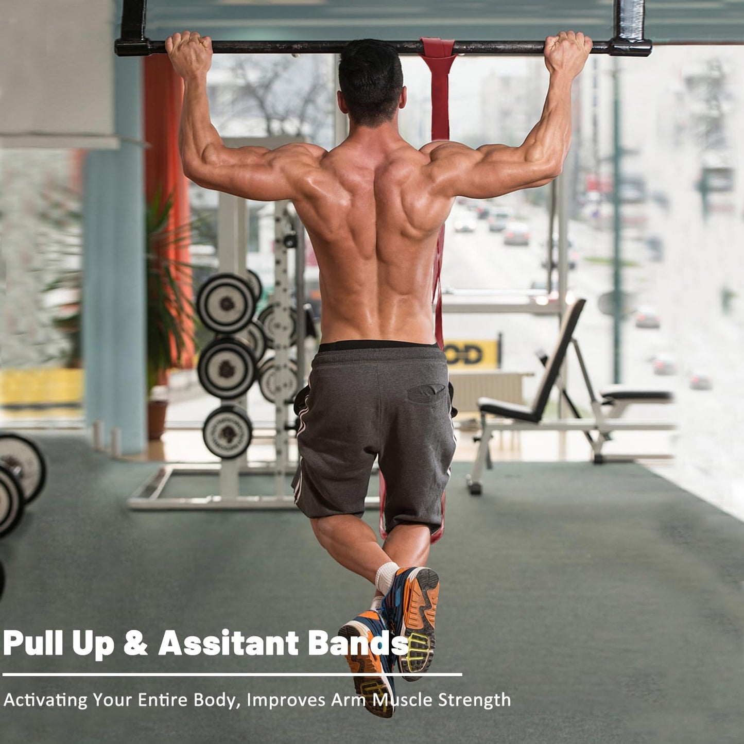 Resistance Bands, Pull Up Assist Bands - Workout Bands, Eexercise Bands for Working Out, Fitness, Training, Physical Therapy for Men Women